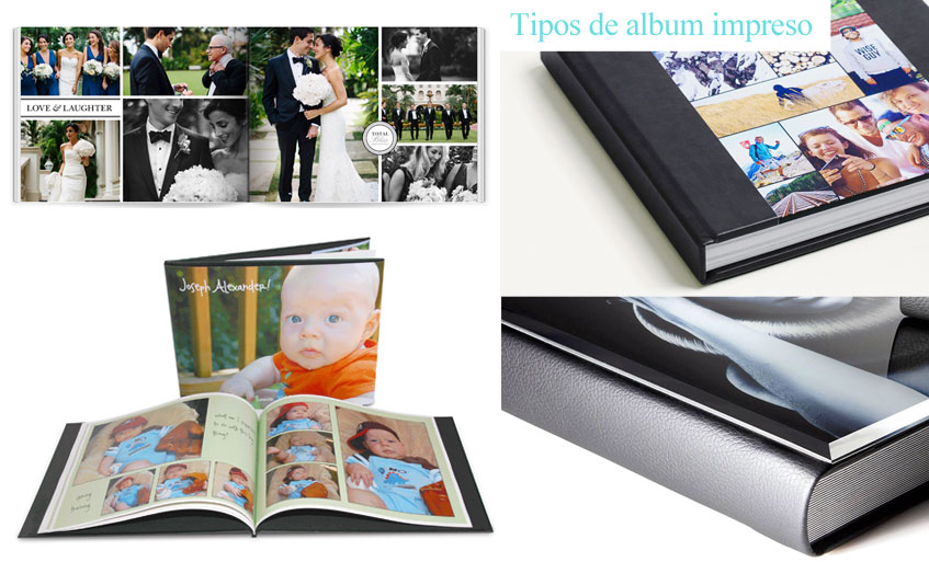 tipos de album impreso, foto album, album digital impreso